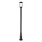 Z-Lite Sheridan 1 Light Outdoor Post Mounted Fixture, Black And Seedy 594PHMR-519P-BK - alternate 3
